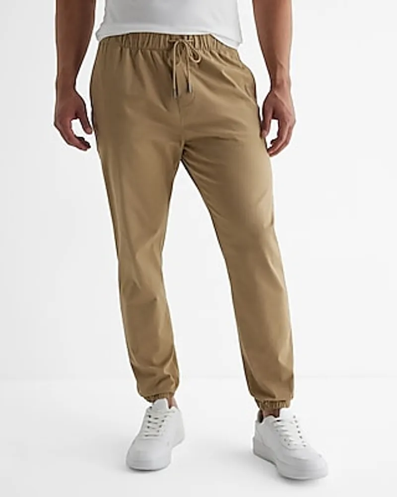 Elastic Waist Chino Jogger Neutral Men's