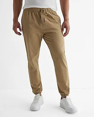 Elastic Waist Chino Jogger Neutral Men's