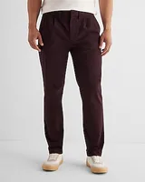 Athletic Slim Pleated Hyper Stretch Modern Chino Red Men's W28 L32