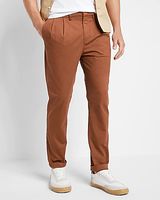 Athletic Slim Pleated Hyper Stretch Modern Chino Men's W28 L30