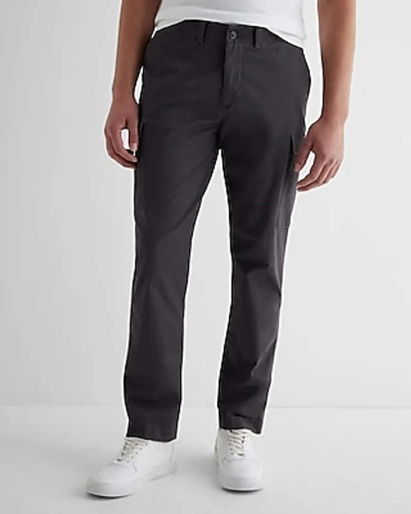 Athletic Slim Modern Chino Cargo Pant Gray Men's W31 L32