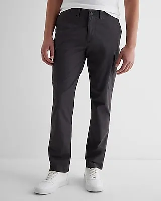 Athletic Slim Modern Chino Cargo Pant Gray Men's W29 L32