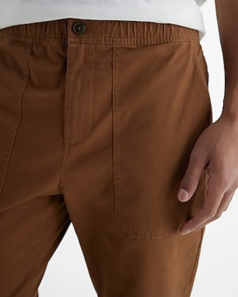 Athletic Slim Pleated Hyper Stretch Modern Chino