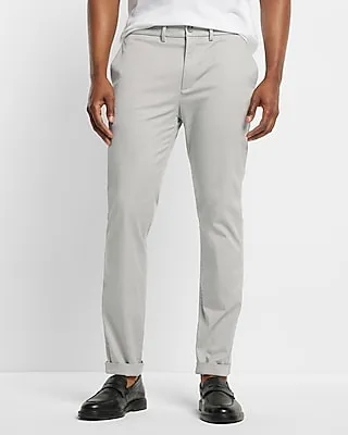 Big & Tall Skinny Hyper Stretch Chino Gray Men's W38 L32