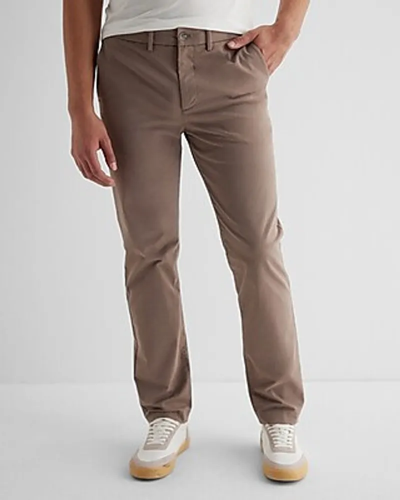 Slim Hyper Stretch Chino Brown Men's W36 L34