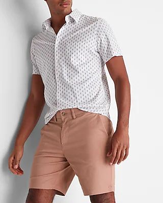 Solid 8" Temp Control Hyper Stretch Chino Shorts Light Pink Men's