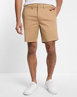 Solid 8" Hyper Stretch Chino Shorts Neutral Men's