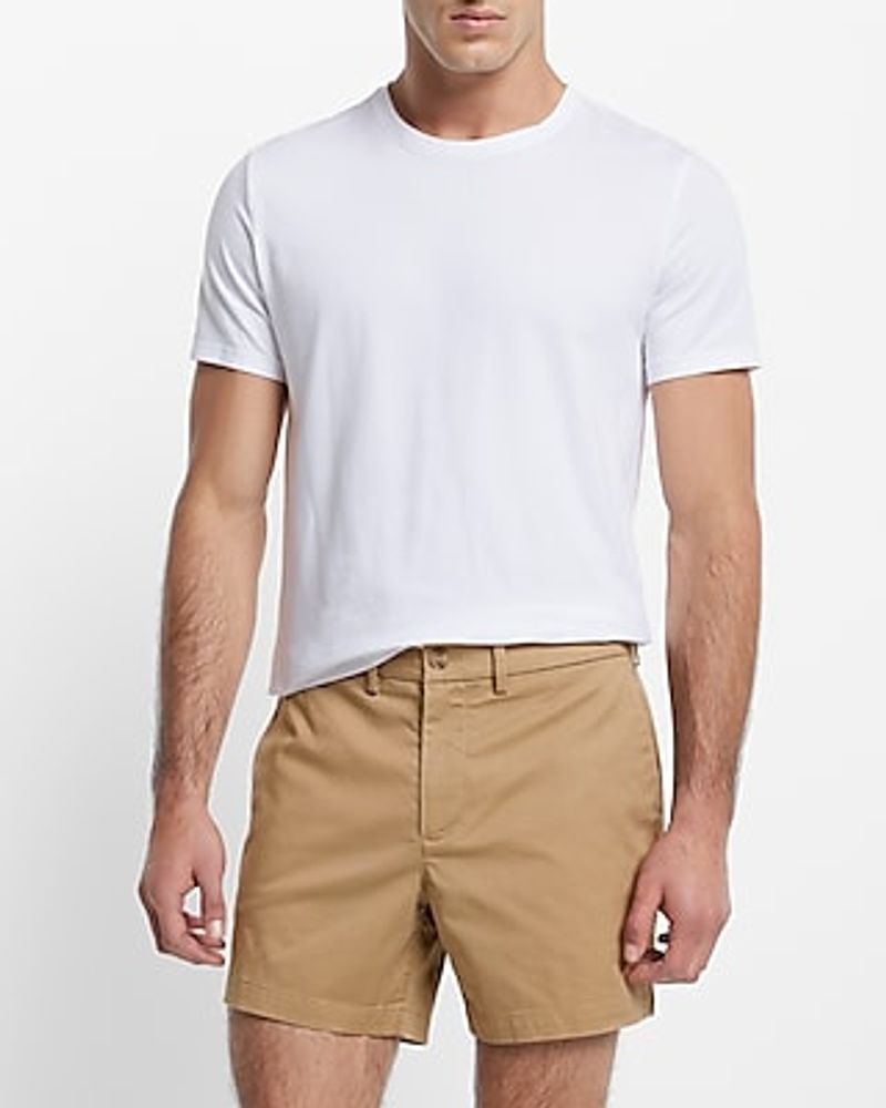 Solid 6" Hyper Stretch Chino Shorts Neutral Men's