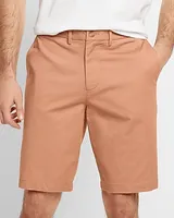 Solid 10" Hyper Stretch Chino Shorts Orange Men's 29