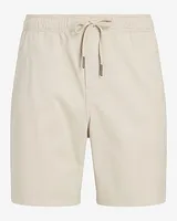 Solid 7" Hyper Stretch Elastic Waist Shorts Neutral Men's L