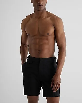 Solid 6" Swim Shorts Black Men's