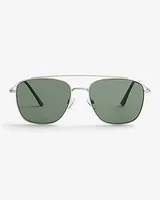 Silver Aviator Sunglasses Men's Silver