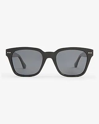 Black Angular Sunglasses Men's Black