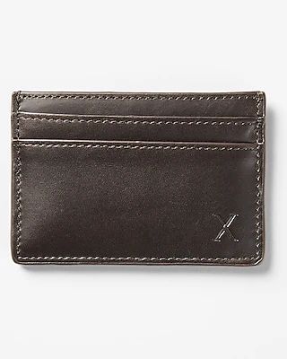 Brown Leather Card Case Men's Brown