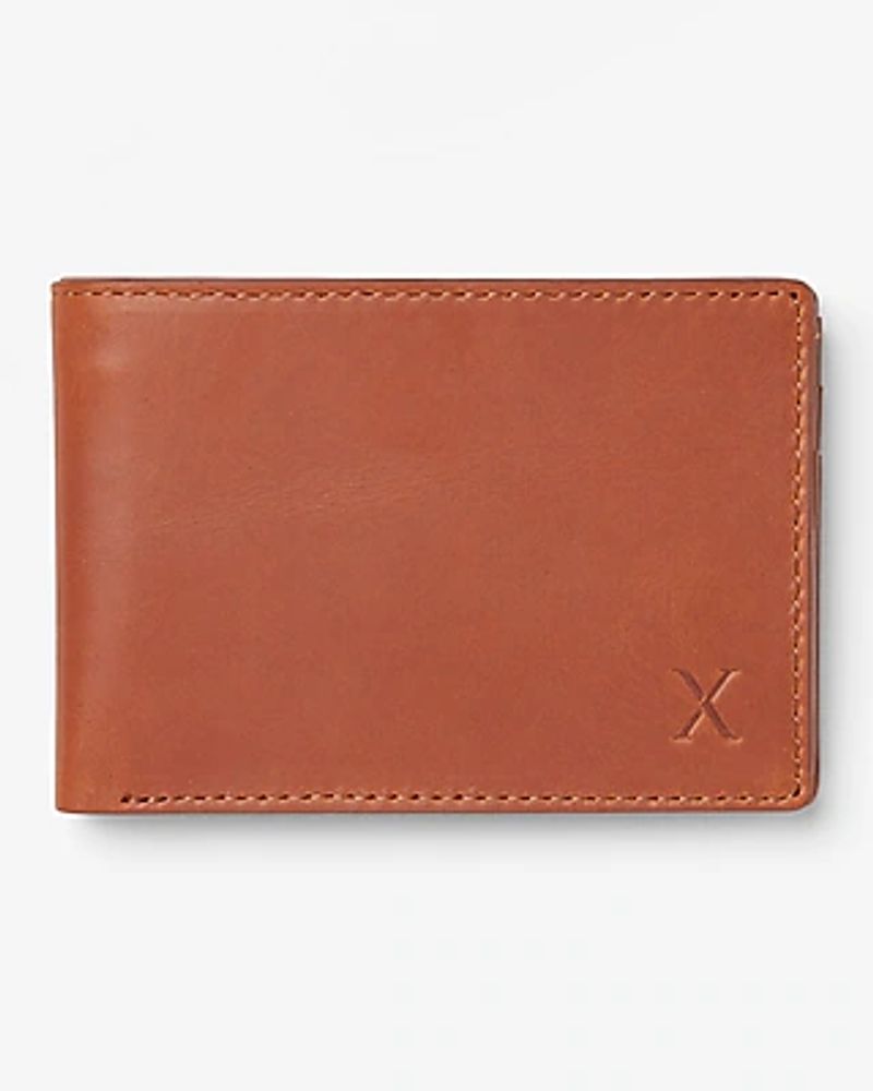 Leather Wallet Men's Brown