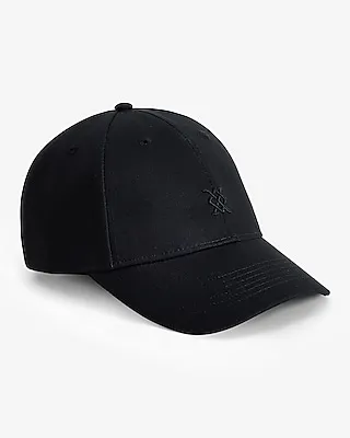 Black Mini X Logo Baseball Hat Men's Black