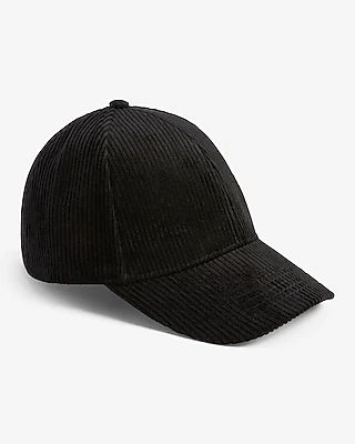Corduroy Baseball Hat Men's Black