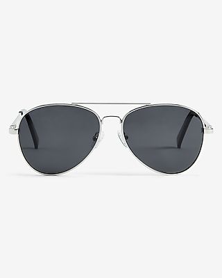 Polarized Aviator Sunglasses Men's Silver