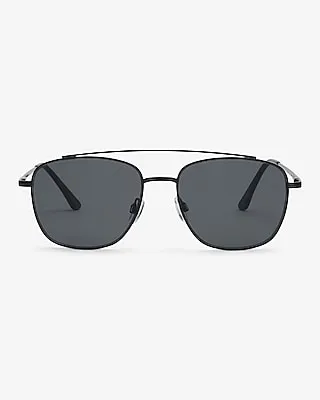 Black Navigator Sunglasses Men's Black