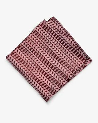 Red Geo Jacquard Pocket Square