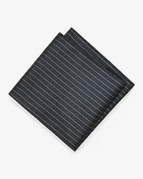 Pinstripe Pocket Square Men's Black