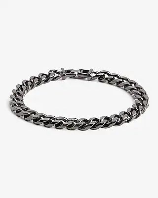 Chain Link Bracelet Men's Gray