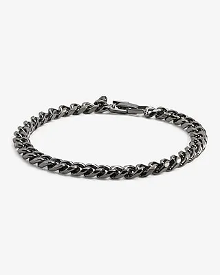 Chain Link Bracelet Men's Gray