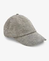 Gray Marled Baseball Hat Men's Black