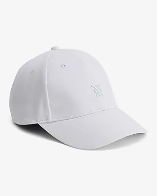 White Mini X Logo Baseball Hat