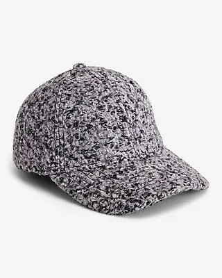 Peppered Textured Baseball Hat Men's Black