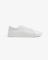 Faux Leather Sneakers White Men's