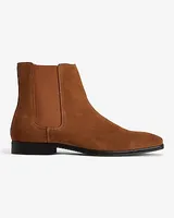 Genuine Suede Chelsea Boot Brown Men's 10