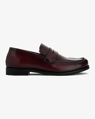 Burgundy Genuine Leather Loafer Dress Shoe