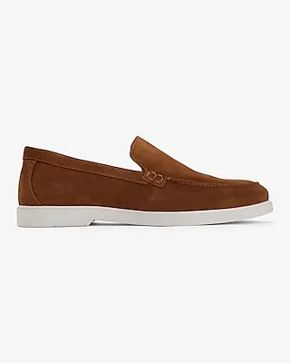 Brown Suede Slip On Everyday Performance Hybrid Loafers Brown Men's 9