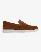 Brown Suede Slip On Everyday Performance Hybrid Loafers