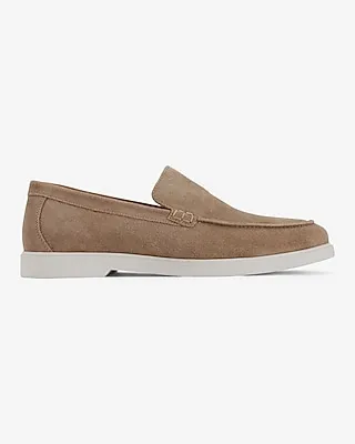 Tan Suede Slip On Everyday Performance Hybrid Loafers Neutral Men's