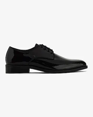 Genuine Patent Leather Lace Up Dress Shoe Black Men's