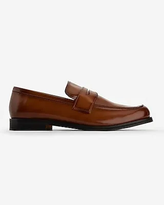 Cognac Leather Loafer Dress Shoes Brown Men's