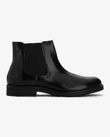 Black Genuine Leather Chunky Chelsea Boot Black Men's 9.5