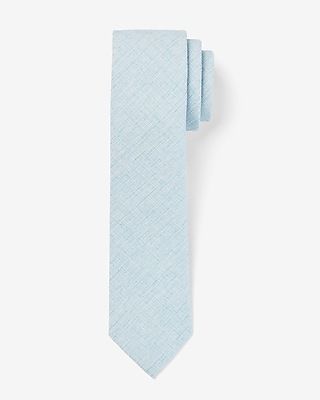 Textured Solid Blue Tie Blue Men's REG