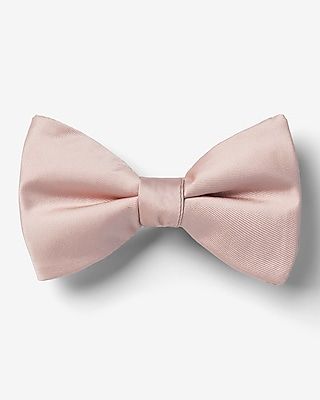 Solid Pink Bow Tie Men's Pink