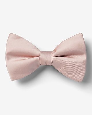 Solid Pink Bow Tie