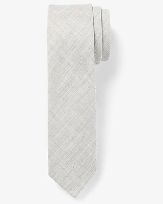 Light Gray Textured Tie Men's Gray