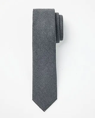 Edition Charcoal Gray Wool Tie Men's Gray