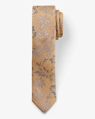 Gold Leaf Jacquard Tie Gold Men's REG
