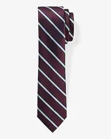 Burgundy Striped Tie