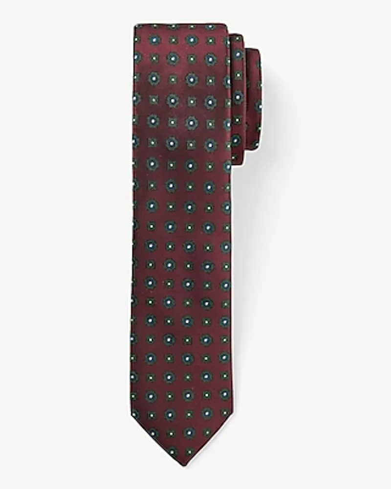 Burgundy Geo Tie