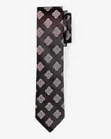 Red Medallion Geo Tie Men's Red