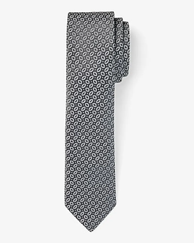 Gray Mini Geo Tie