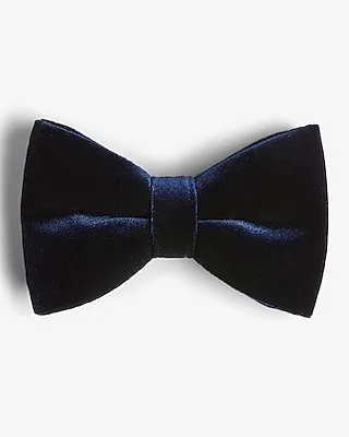 Navy Velvet Bow Tie